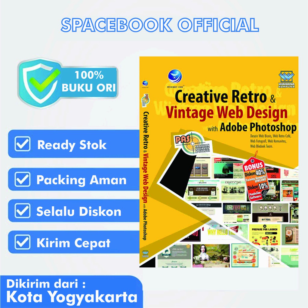 Jual Panduan Aplikatif Dan Solusi Creative Retro Vintage Web Design