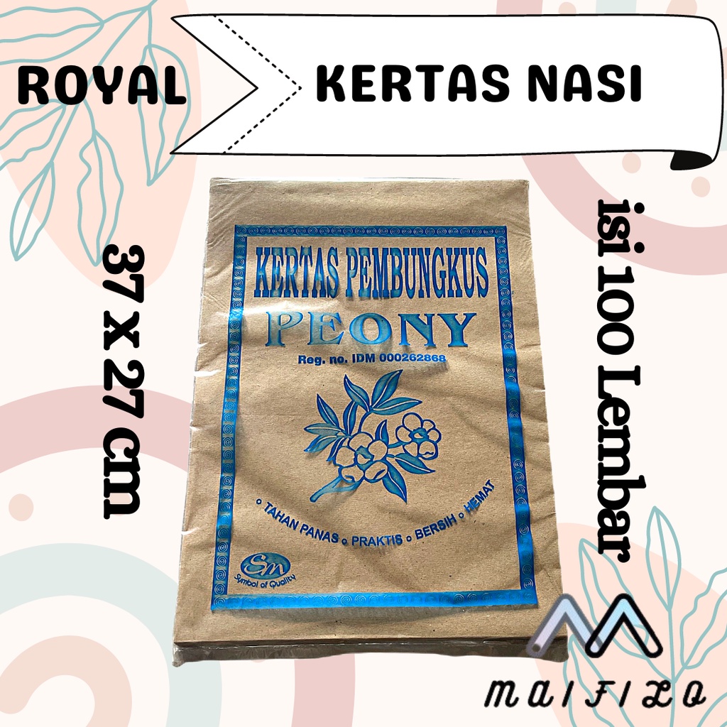 Jual Kertas Nasi Peony Ukuran 36 X 27 Isi 40 Lembar Shopee Indonesia