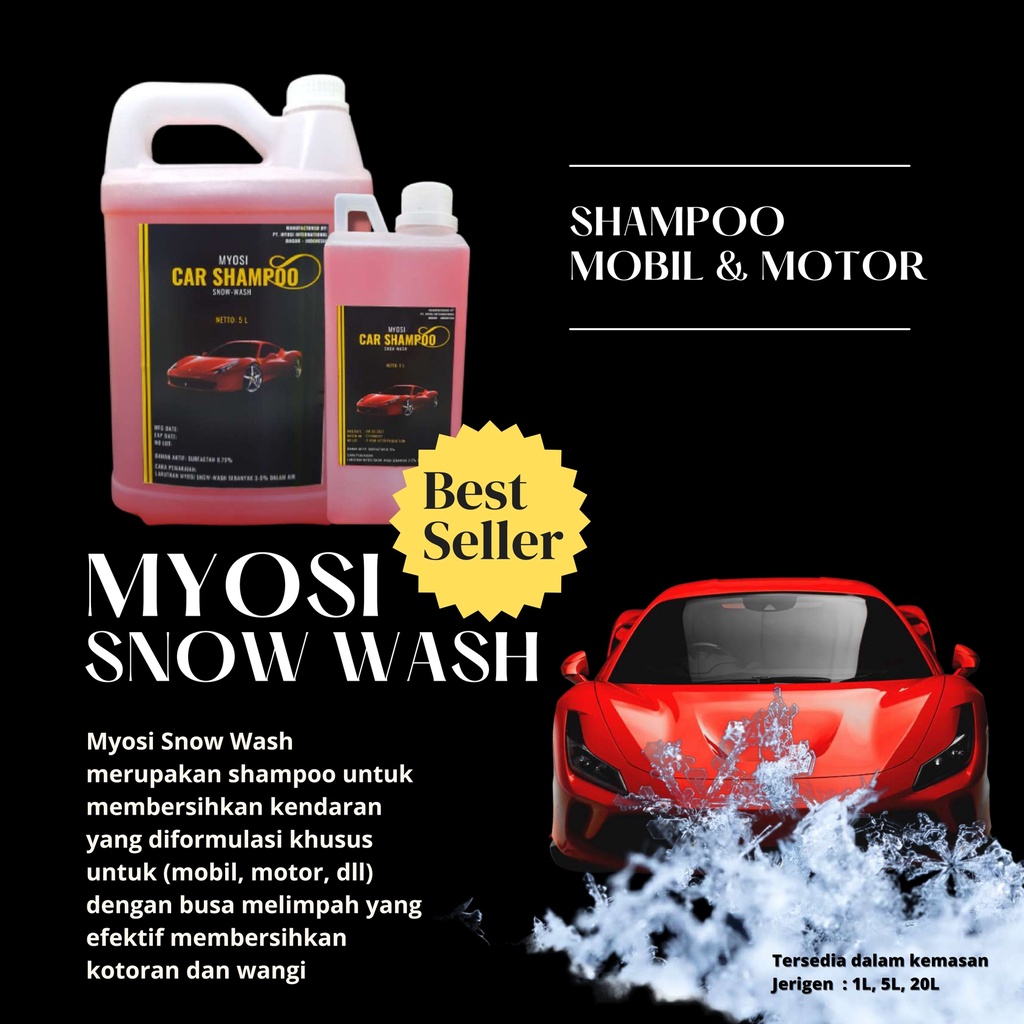 Jual Myosi Snow Wash Sampo Cuci Motor Mobil Sabun Salju Liter