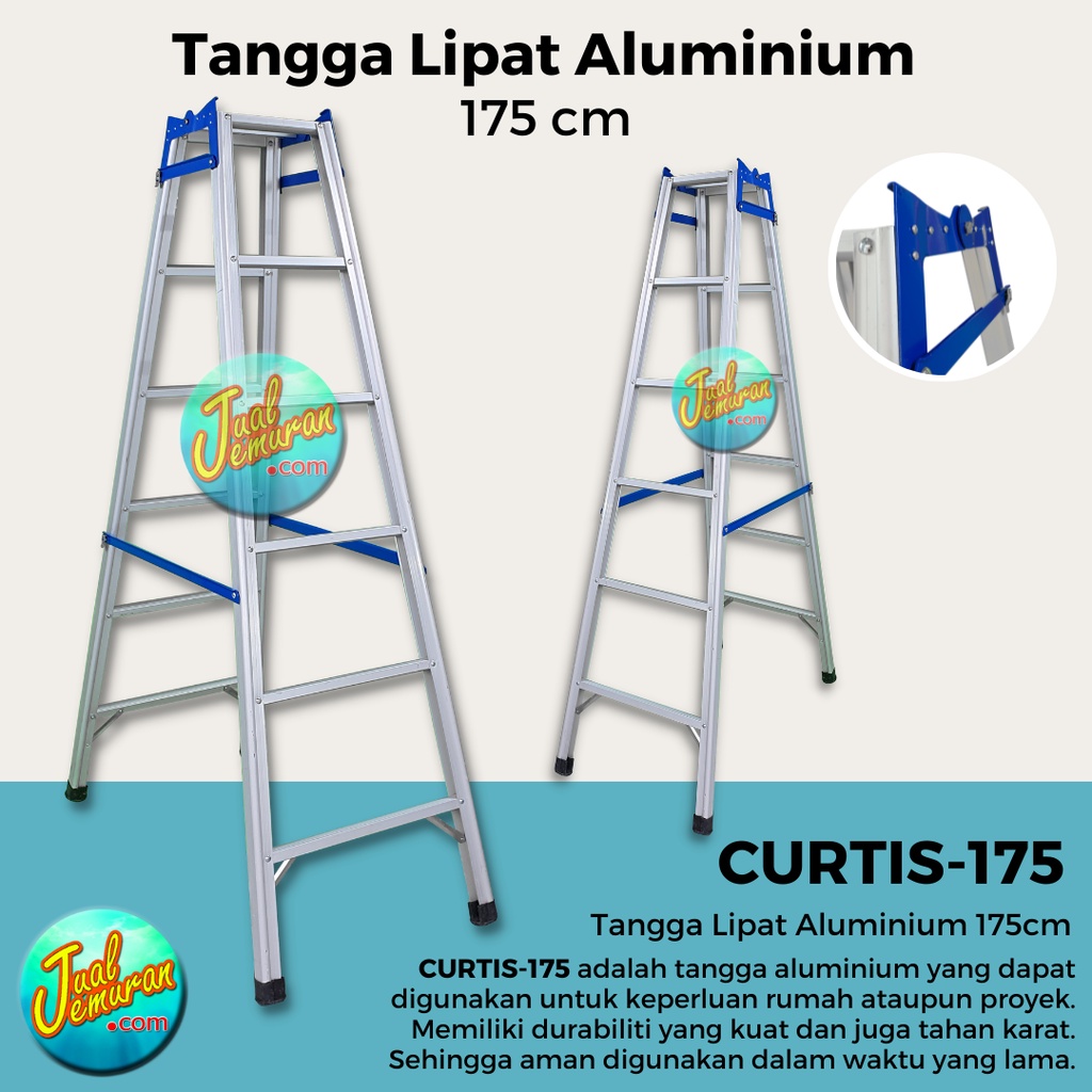 Jual Tangga Lipat Aluminium Meter Tahan Karat Kuat House Ladder