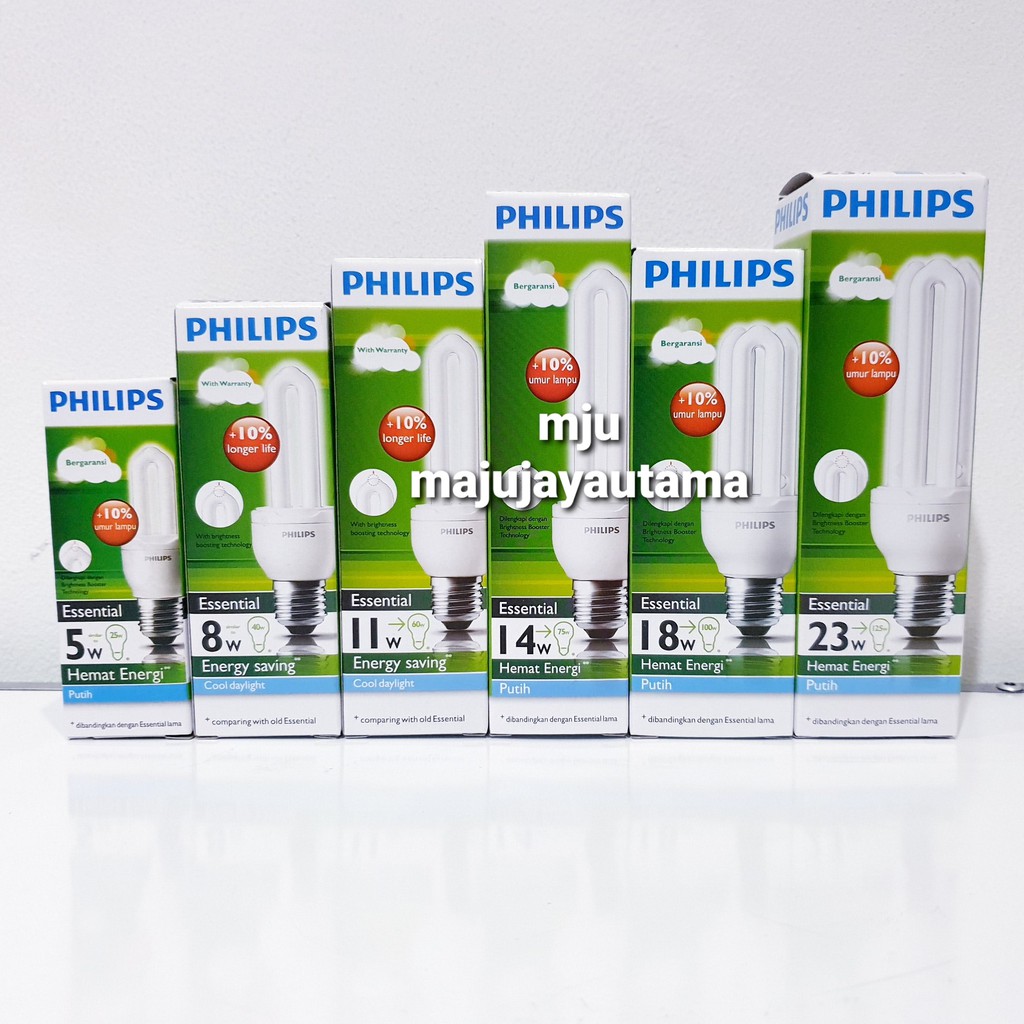 Jual Lampu Philips Essential 5 Watt 8 Watt 11 Watt 14 Watt 18