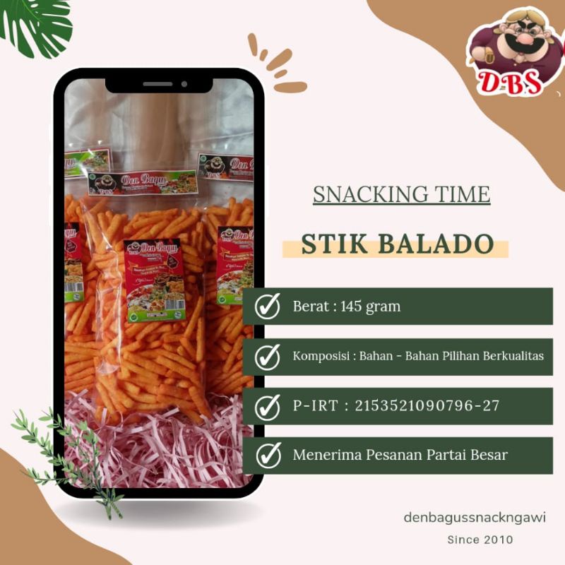 Jual Stik Balado By Den Bagus Snack Shopee Indonesia