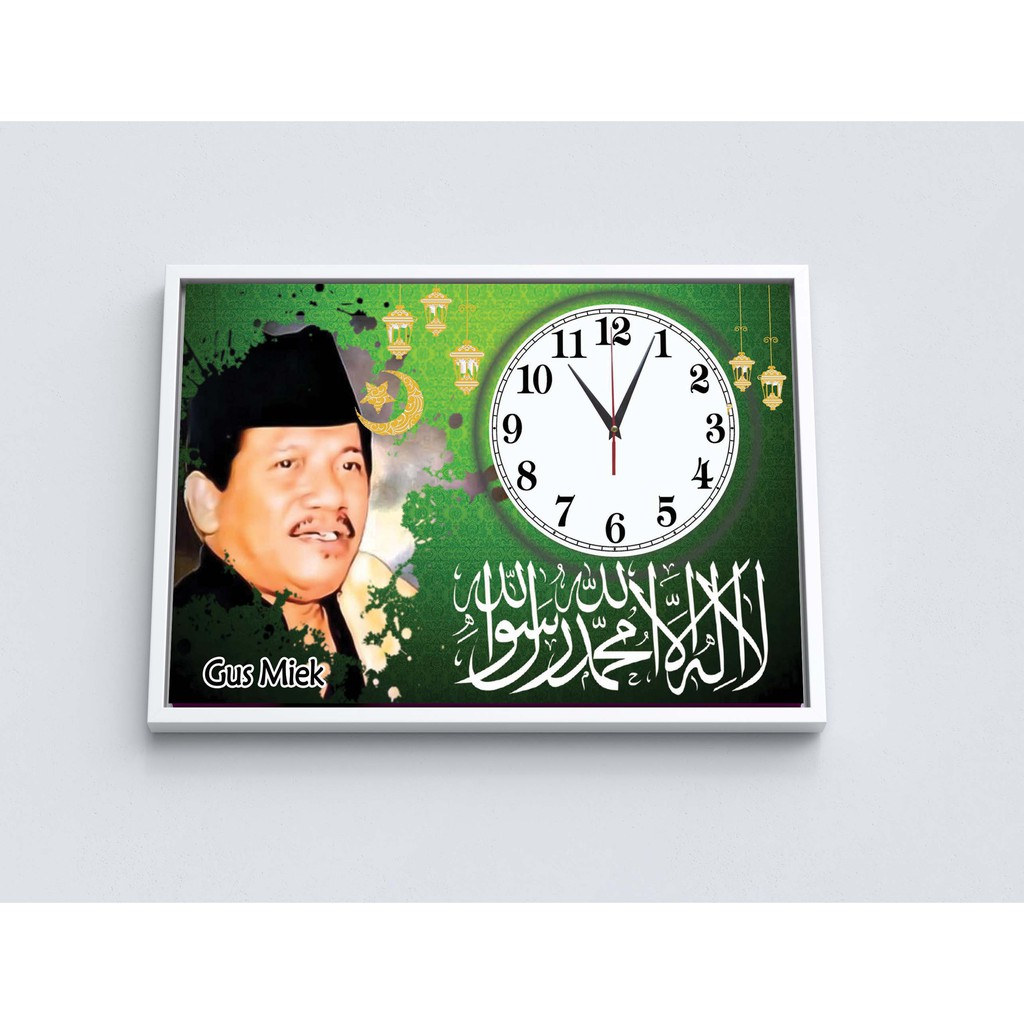 Jual Jam Custom Ulama GUS MIEK Photobox Photo Custom Pictbox