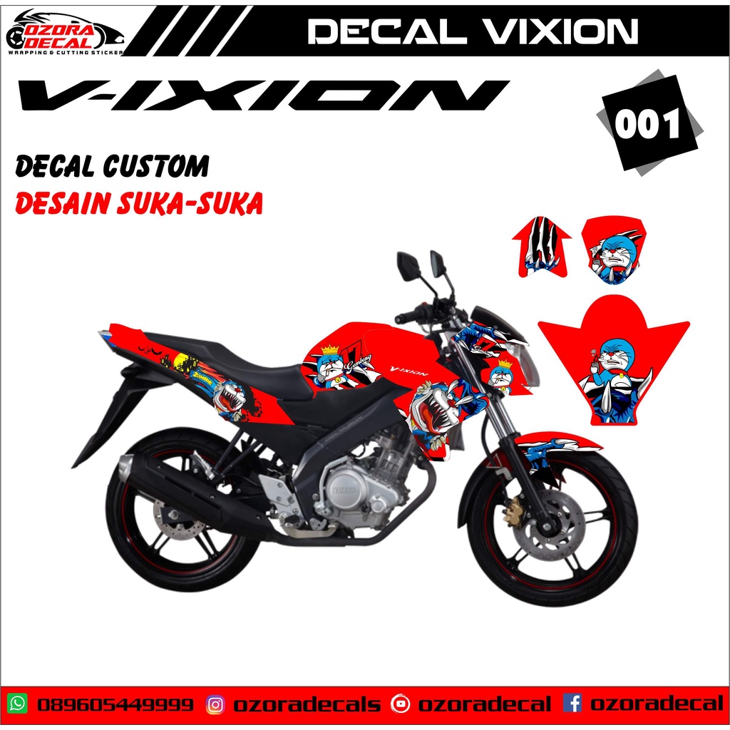 Jual Sticker Decal Vixion II Wrapping Full Body Shopee Indonesia