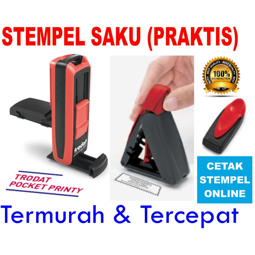 Jual STEMPEL TRODAT LIPAT SAKU Bisa Untuk Nama Jabatan NIP SIP