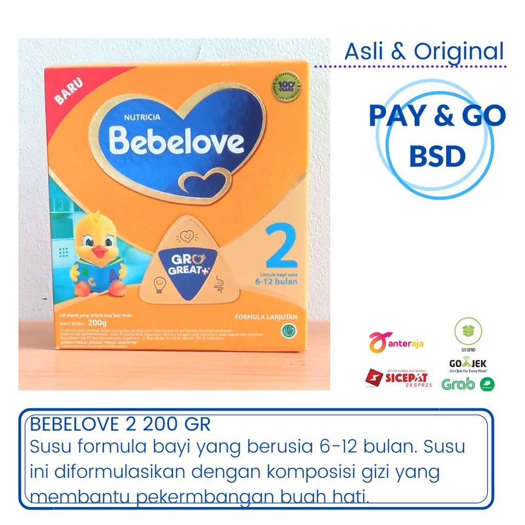 Jual BEBELOVE 2 200 GR SUSU FORMULA BAYI 7 12 BULAN Shopee Indonesia