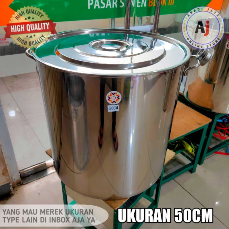 Jual Panci Stainless Steel Super Tebal Ukuran Cm Liter Shopee