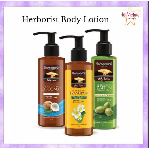 Jual Herborist Body Lotion Coconut Zaitun Frangipani Ml Shopee