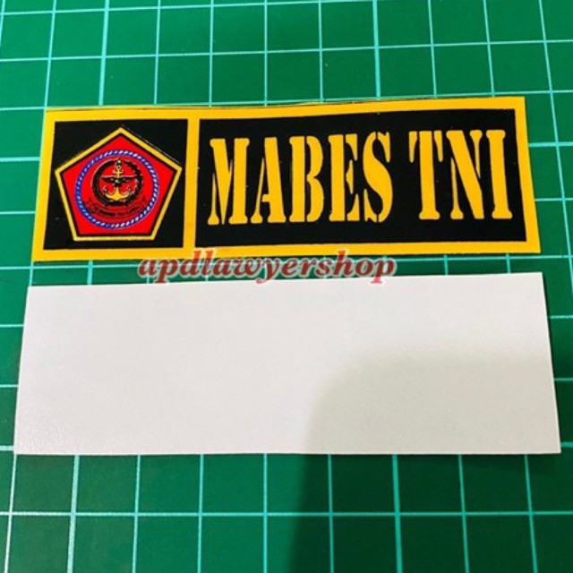 Jual Stiker Tempelan Sticker MABES TNI Vnyl Emboss Timbul 8 6cm X 2 8cm