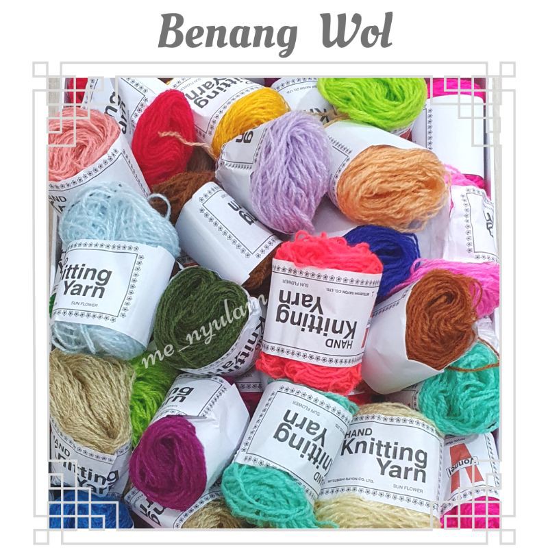 Jual Benang Wol Wool Siet Yarn Gulungan Kecil Shopee Indonesia