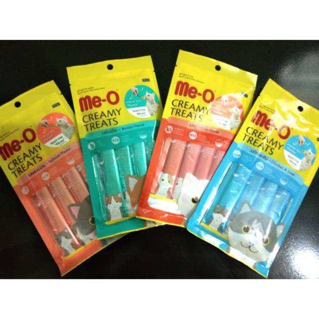 Jual Meo Creamy Treats Meo Camilan Untuk Kucing Isi 4 Shopee Indonesia