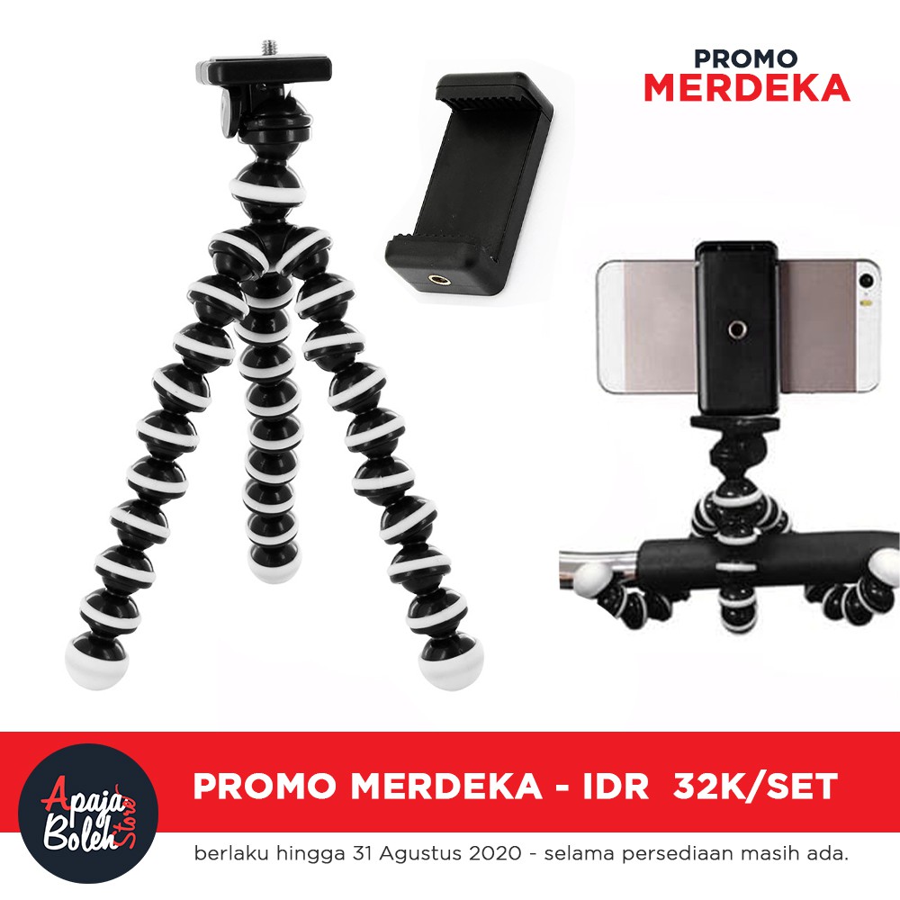 Jual Medium Gorillapod Flexible Tripod With Universal Holder C Untuk Hp