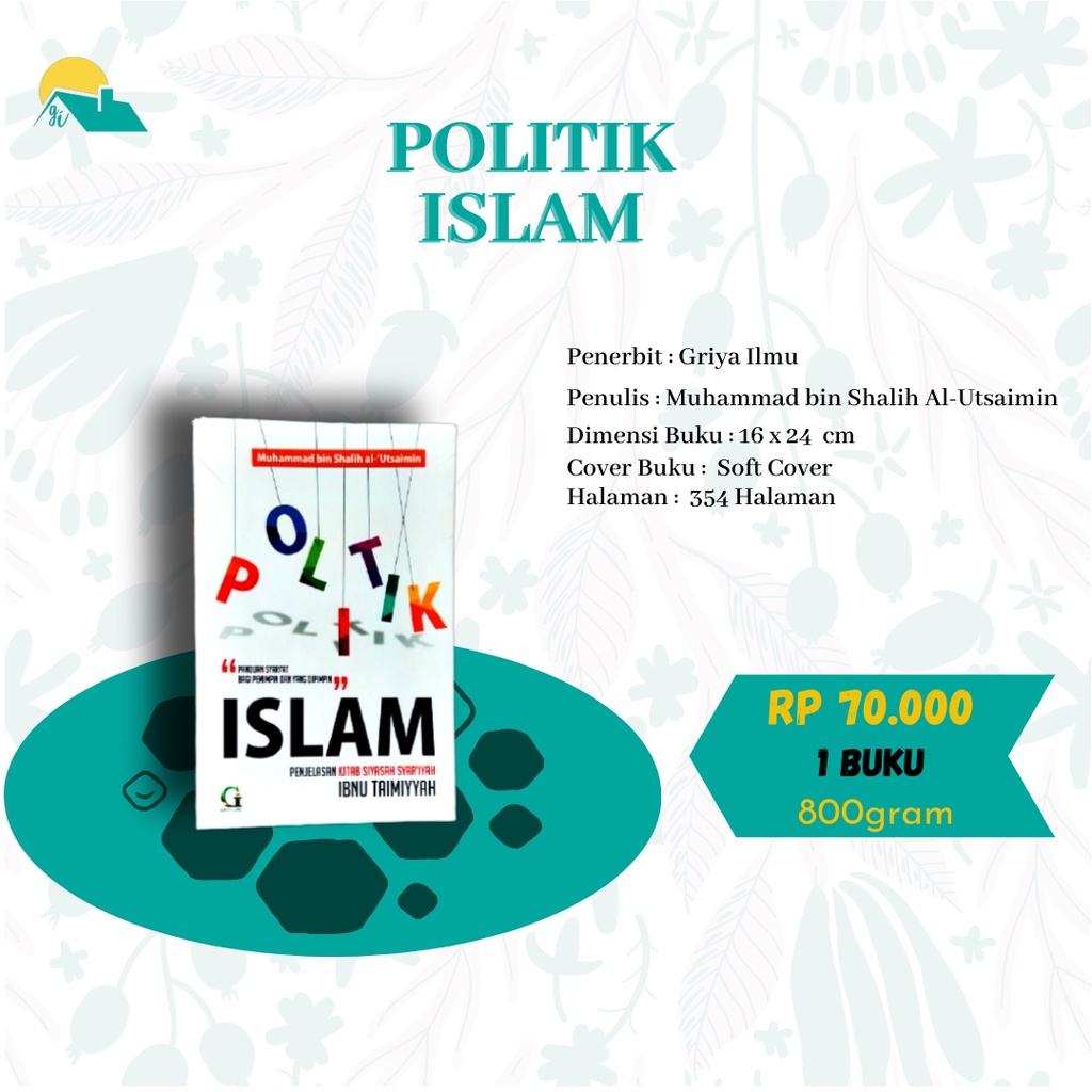 Jual Buku Politik Islam Syarah Kitab Siyasah Syariyah Ibnu Taimiyah