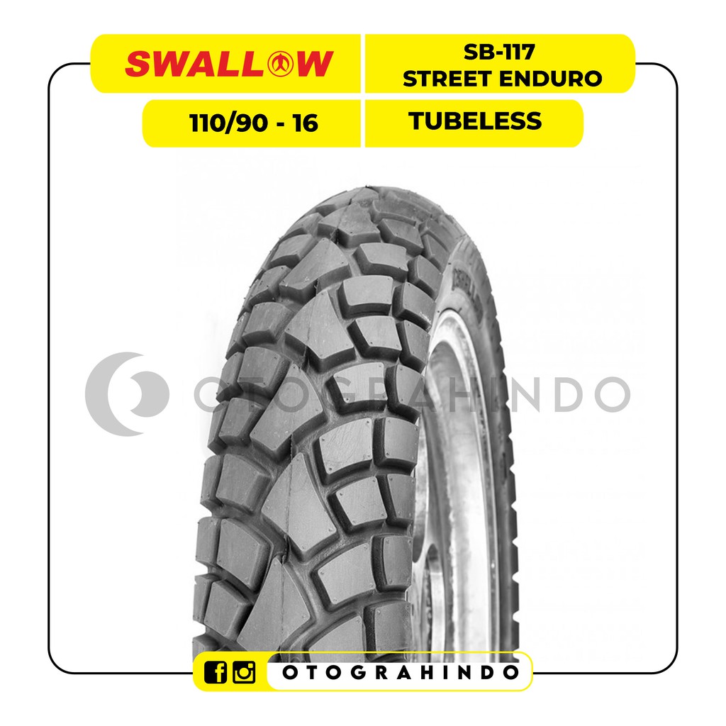 Jual Ban Luar Sepeda Motor SWALLOW SB 117 Ukuran 110 90 16 Ring 16