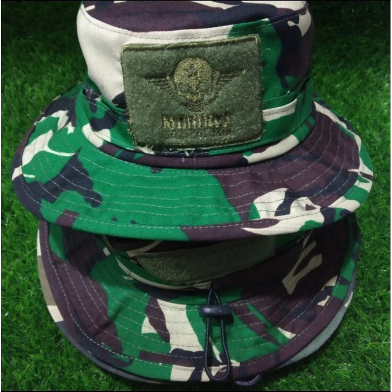 Jual Topi Rimba Velbed Tactical Laser Loreng Malvinas Lingkar Besi