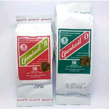 Jual Gandasil B Dan Gandasil D Ukuran Gram Gandasil Original Pupuk