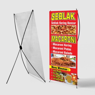 Jual X Banner Cetak X Baner Custom Stand Spanduk Rool Up Y Banner