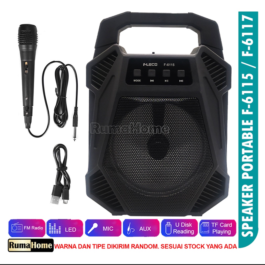 Jual Speaker Bluetooth Wireless FLECO F 92 3 6114 6115 6117 USB Memory