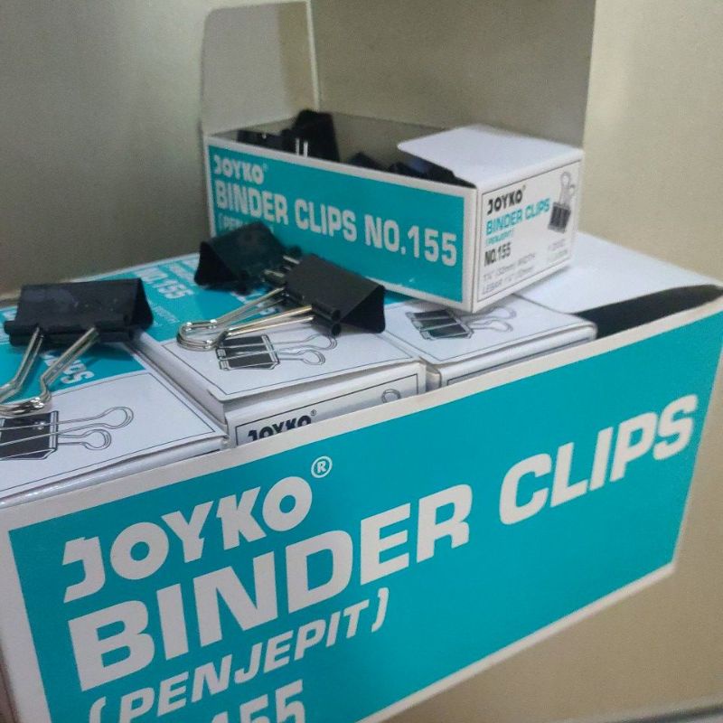 Jual Binder Clips Joyko No 155 Penjepit Kertas Isi 12 Pcs Shopee