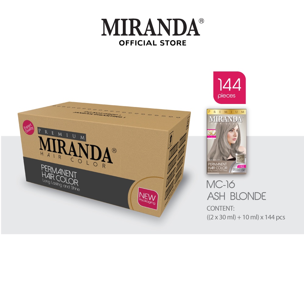 Jual Miranda Hair Color Cat Rambut Permanen Mc Ash Blonde Ml