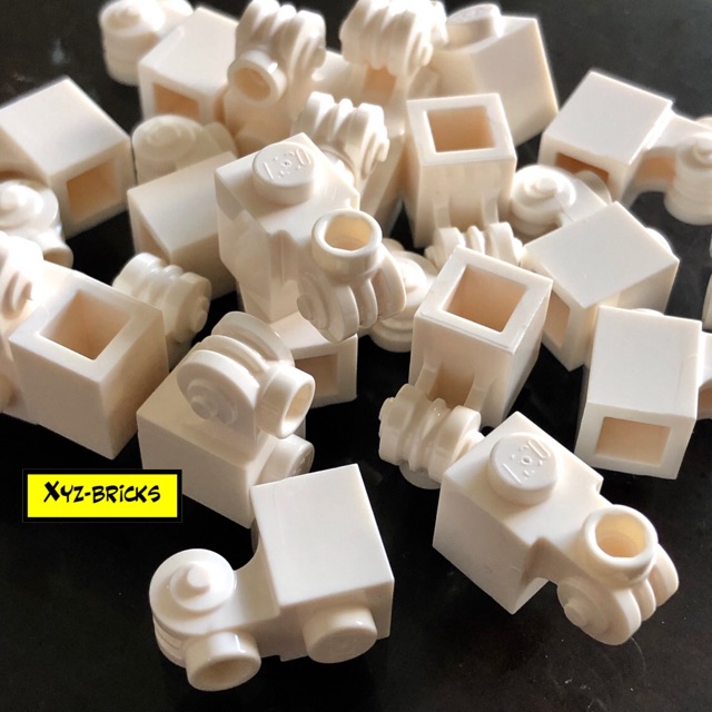 Jual LEGO PARTS 6133766 Brick 1x1 With Scroll Open Stud White