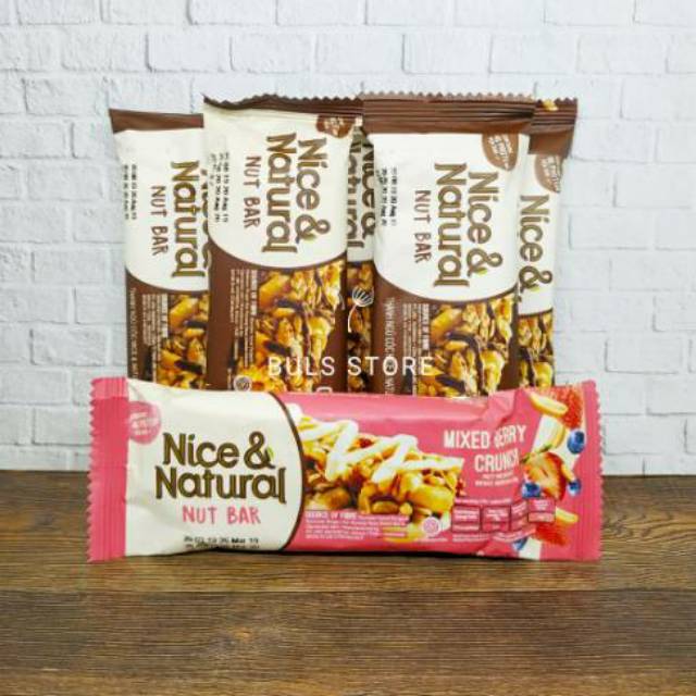 Jual Nice Natural Nut Bar Mixed Berry Choco Almond Crunch Gr