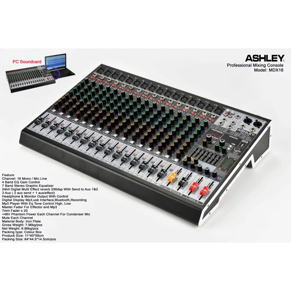 Jual Terbaik Mixer Audio Ashley New Mdx Mdx Channel Original