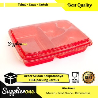 Jual Mika Bento Mika Bento Sekat 4 Tray Bento Kotak Makan Wadah