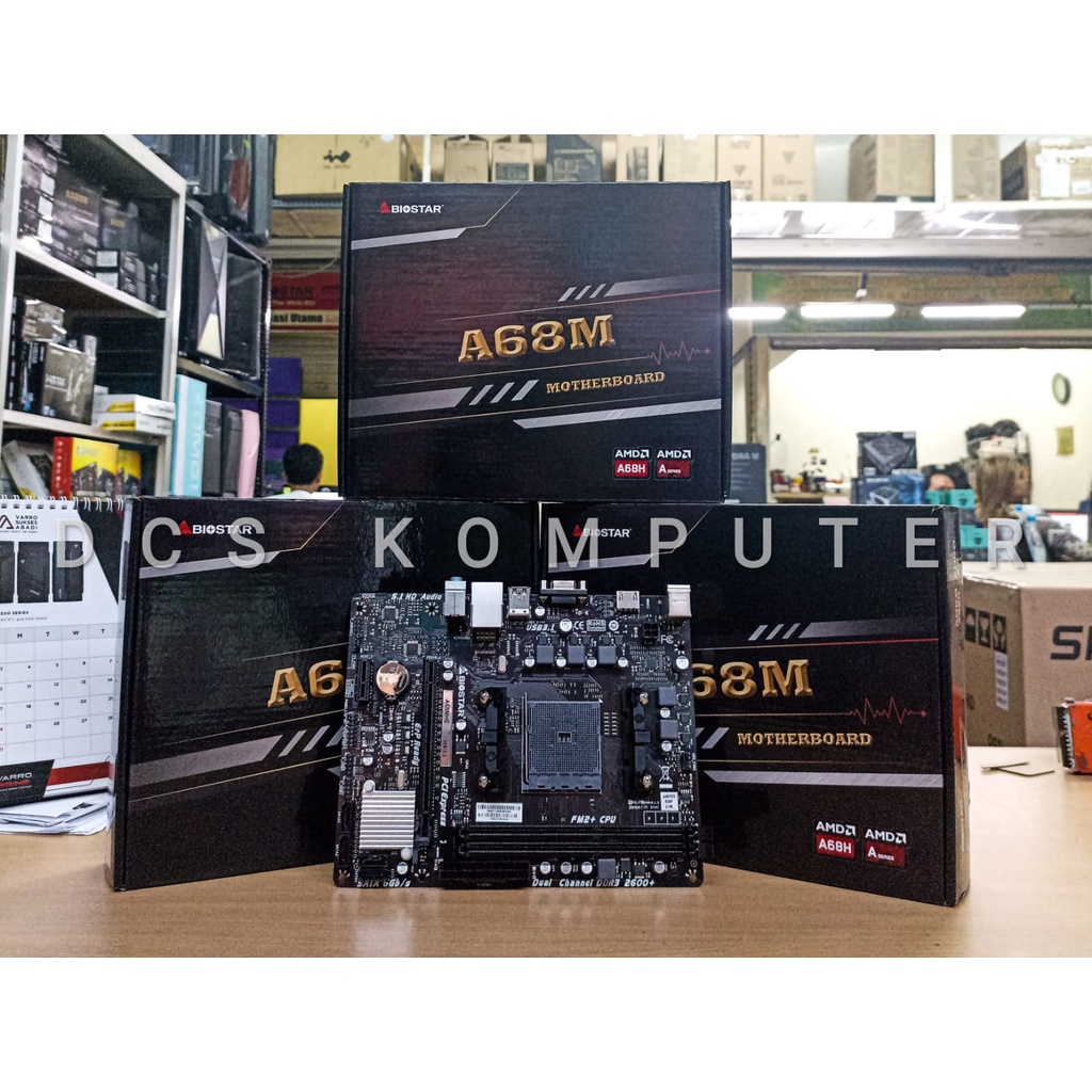 Jual MOBO MOTHERBOARD BIOSTAR A68MHE SOCKET FM2 FM2 DDR3 Shopee