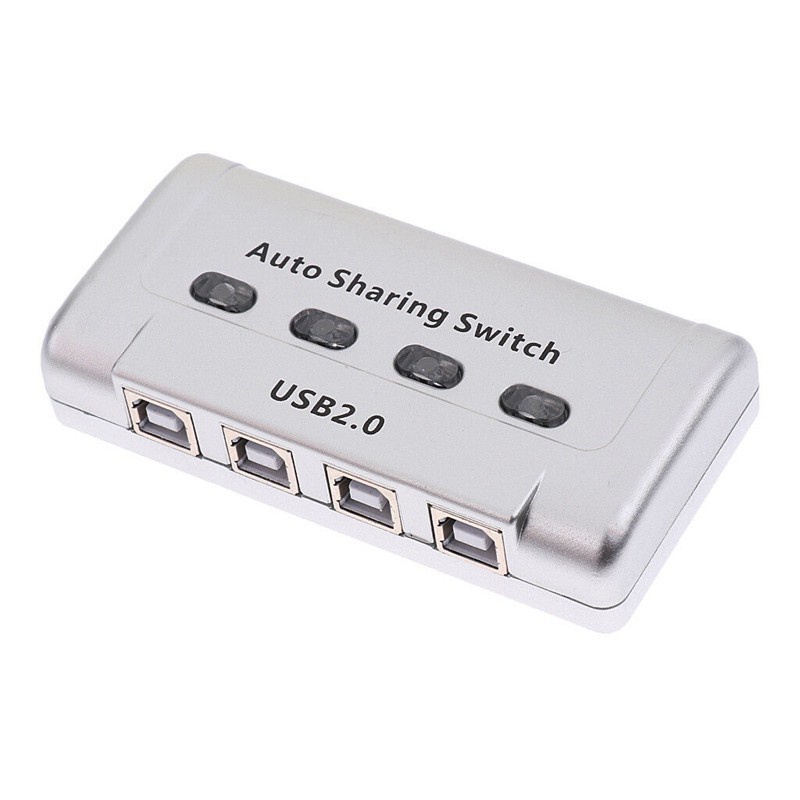 Jual USB Auto Switch Printer 4 Port FJGear FJ 4UA Auto Sharing Switch