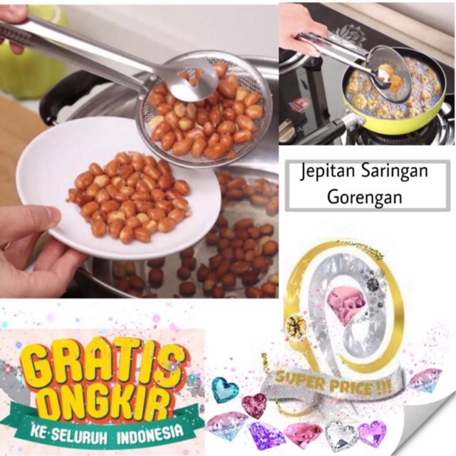 Jual Alat Jepitan Gorengan Pencapit Gorengan Saringan Tirisan Minyak