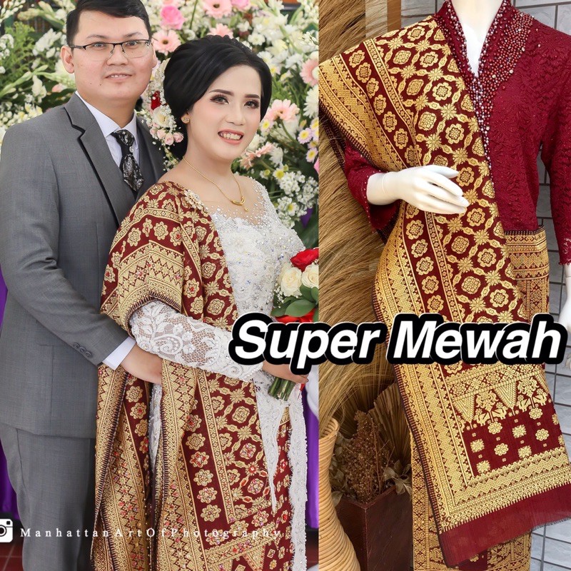 Jual SUPER MEWAH SONGKET LEPUS BENANG 1 ASLI SONGKET PENGANTIN