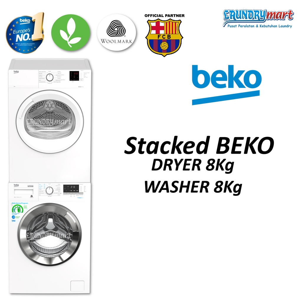 Jual BEKO STACKED DRYER MESIN PENGERING WASHER MESIN CUCI LAUNDRY