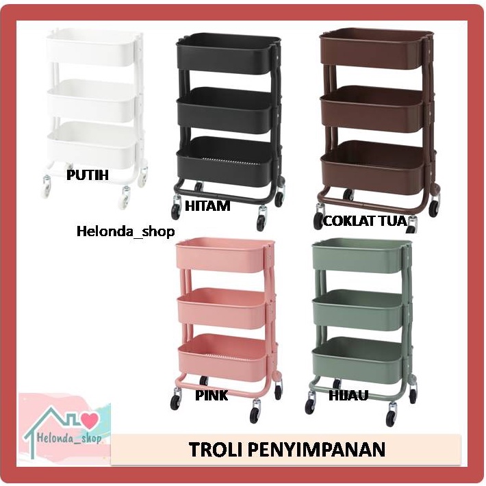 Jual Troli Trolley Serbaguna Rashult IK EA Troli Penyimpanan Troli