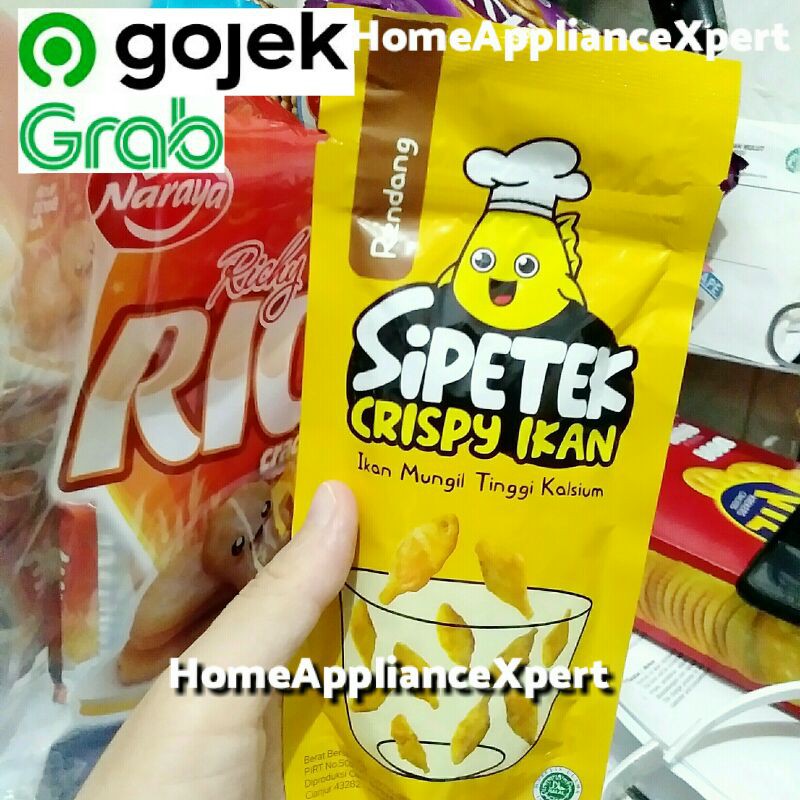 Jual Sipetek Crispy Ikan Si Petek Fish Snack Rendang Tinggi Kalsium