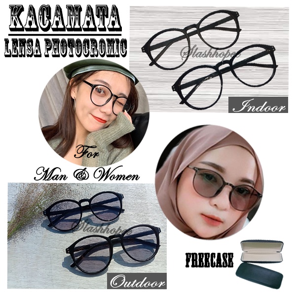 Jual NEW PHOTOCROMIC KACAMATA STYLE VINTAGE KACA MATA BERUBAH WARNA