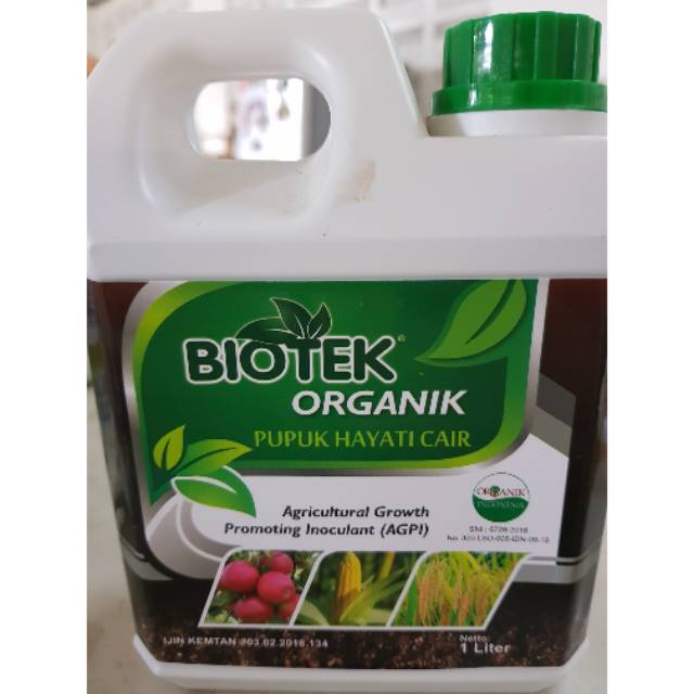 Jual Pupuk Organik Cair Biotek 1 Liter Shopee Indonesia