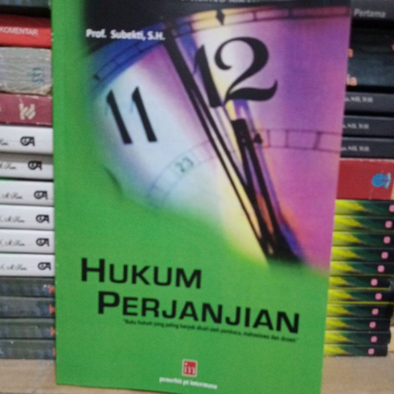 Jual HUKUM PERJANJIAN BY Prof SUBEKTI S H Shopee Indonesia