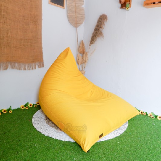 Jual ANOMALI BEANBAG JUST COVER TRIANGLE BEAN BAG BAHAN DRILL