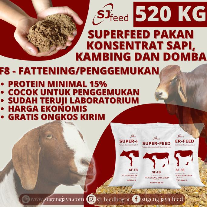 Jual Pakan Konsentrat Sapi Kambing Domba Tinggi Nutrisi Superfeed