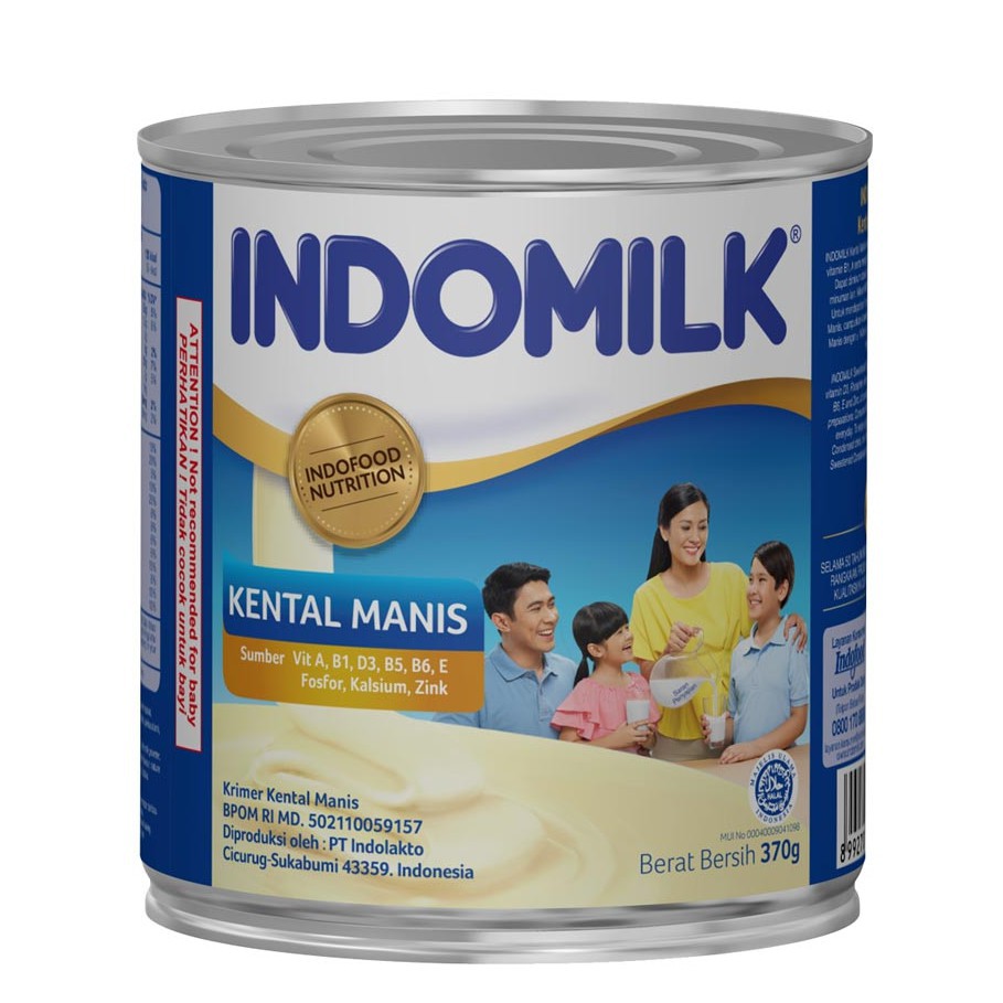 Jual Susu Kental Manis Indomilk Putih 375 Gr Kaleng Shopee Indonesia