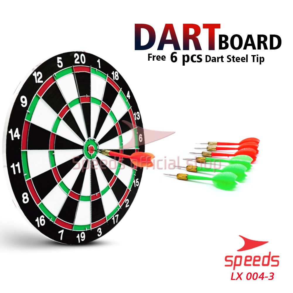 Jual SPEEDS PAPAN DART GAME BESAR 17 Inch Papan Dart Panahan Dinding