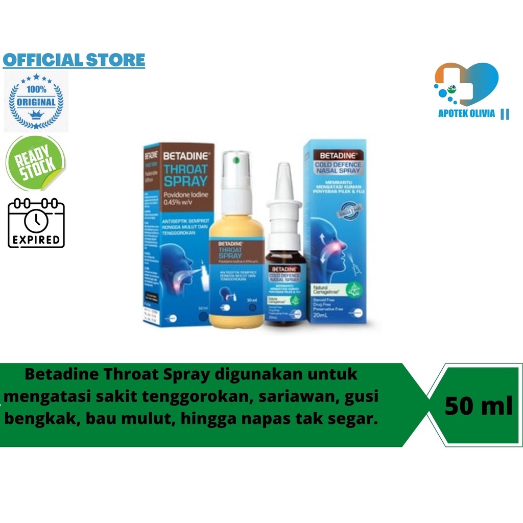 Jual Betadine Throat Spray Obat Semprot Tenggorokan Ml Shopee