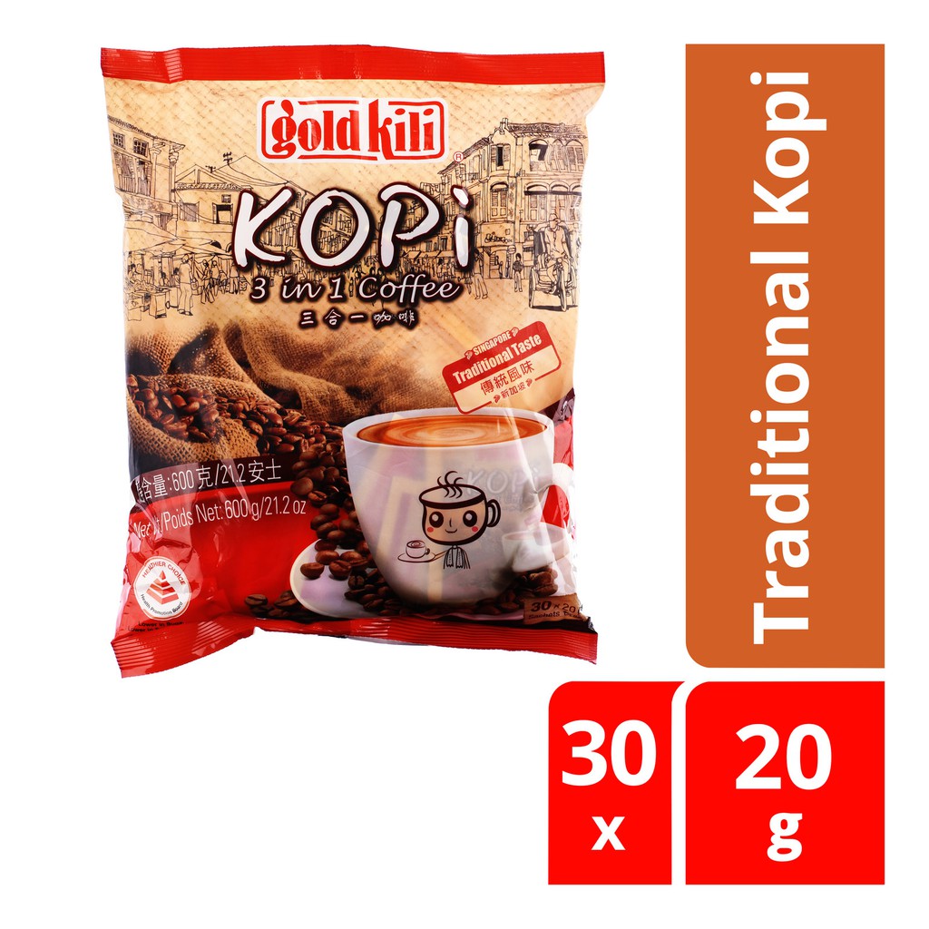 Jual Gold Kili Singapore Traditional Kopi Coffeemix In White Coffee