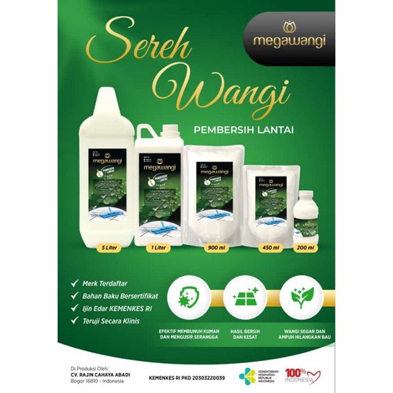 Jual PAI CLEAN PEMBERSIH LANTAI KARBOL SEREH WANGI 5LITER Shopee