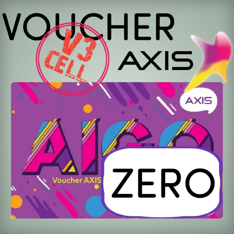 Jual Voucher Kosong Axis Aigo Voucher Zero Box EXP AGUSTUS 2023