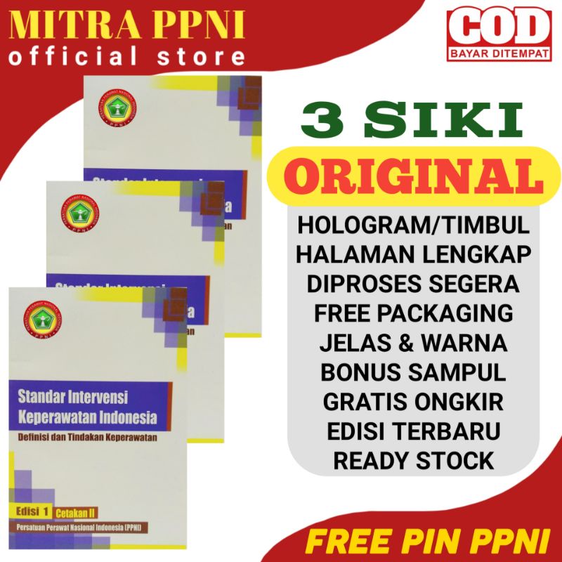 Jual 3 Buku SIKI ORI Standar Intervensi Keperawatan Indonesia Edisi 1