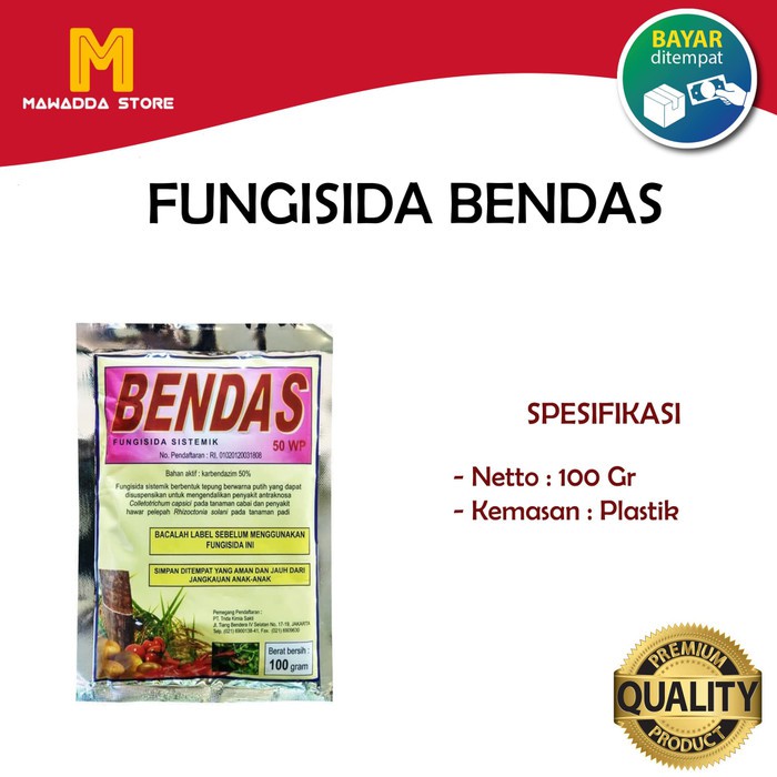 Jual Obat Pertanian Pembasmi Jamur Fungisida Sistemik Bendas Wp