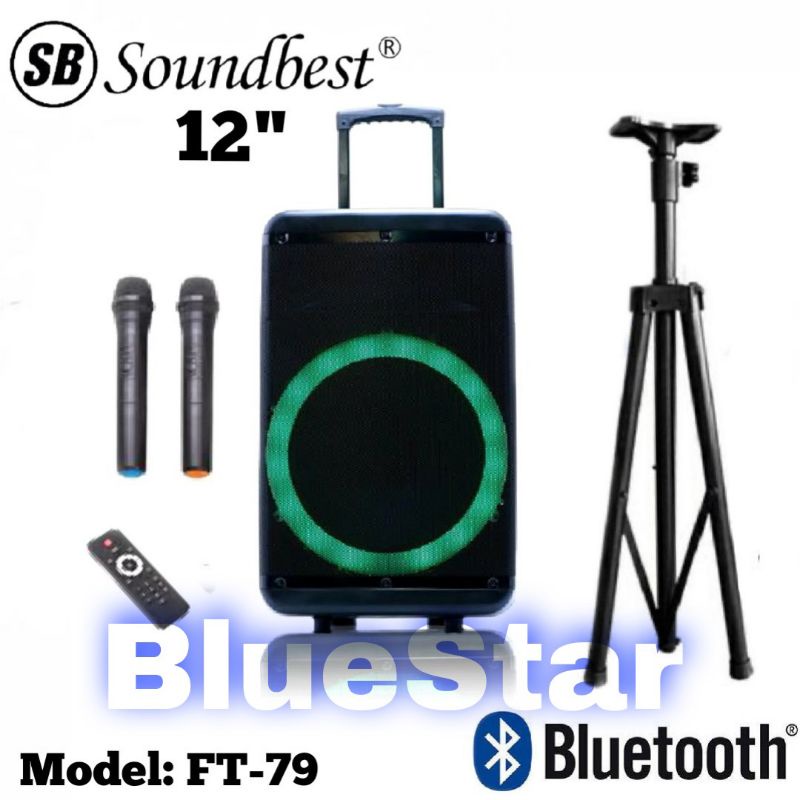 Jual Speaker Portable Wireless Soundbest FT 79 Original 12 Inch