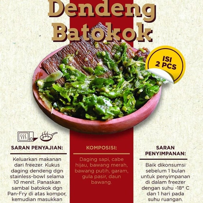 Jual Padang Merdeka Dendeng Frozen Batokok Shopee Indonesia